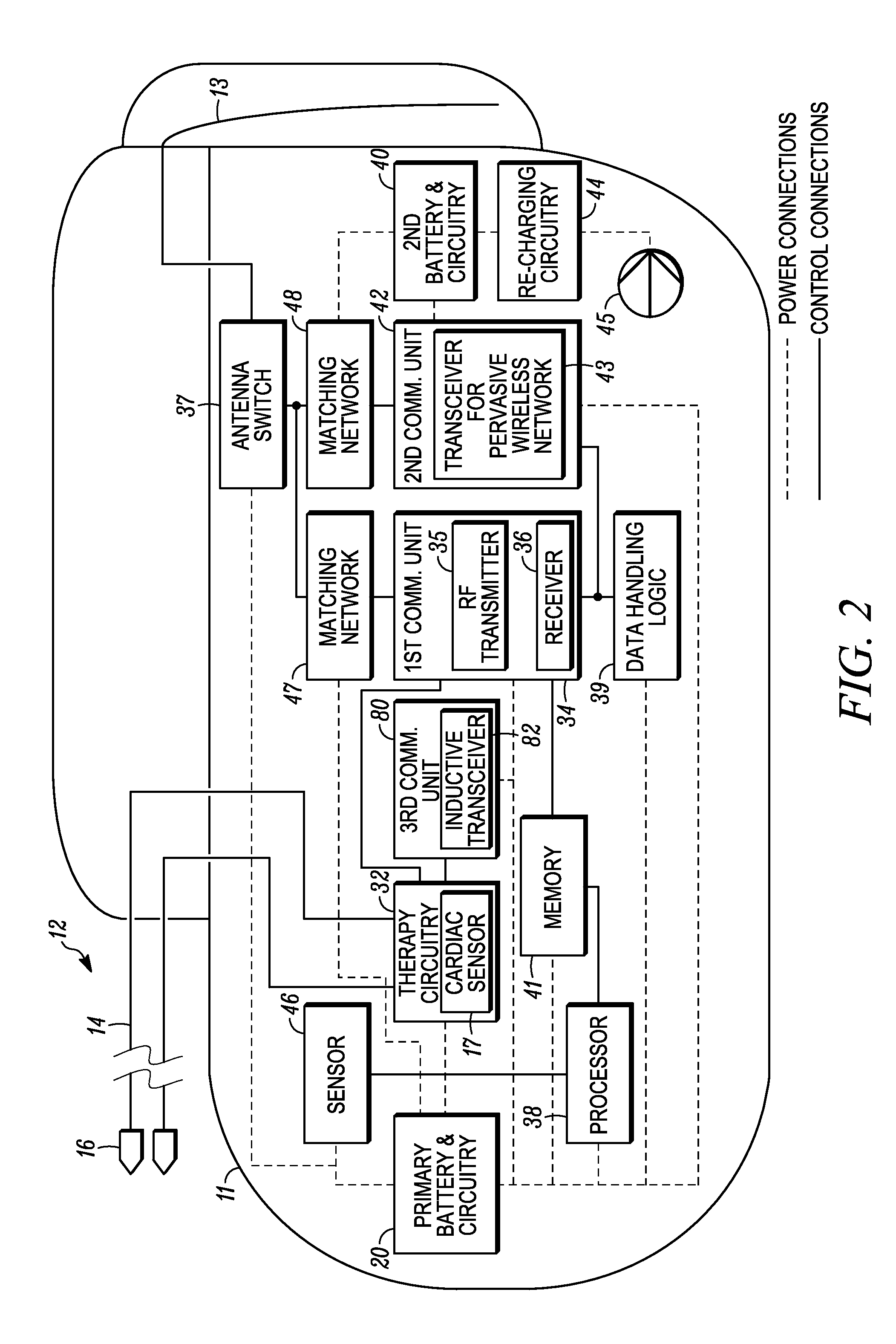 Implantable medical device with wireless communications