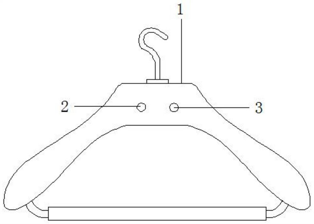 Intelligent clothes hanger with counting function