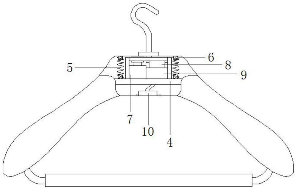 Intelligent clothes hanger with counting function