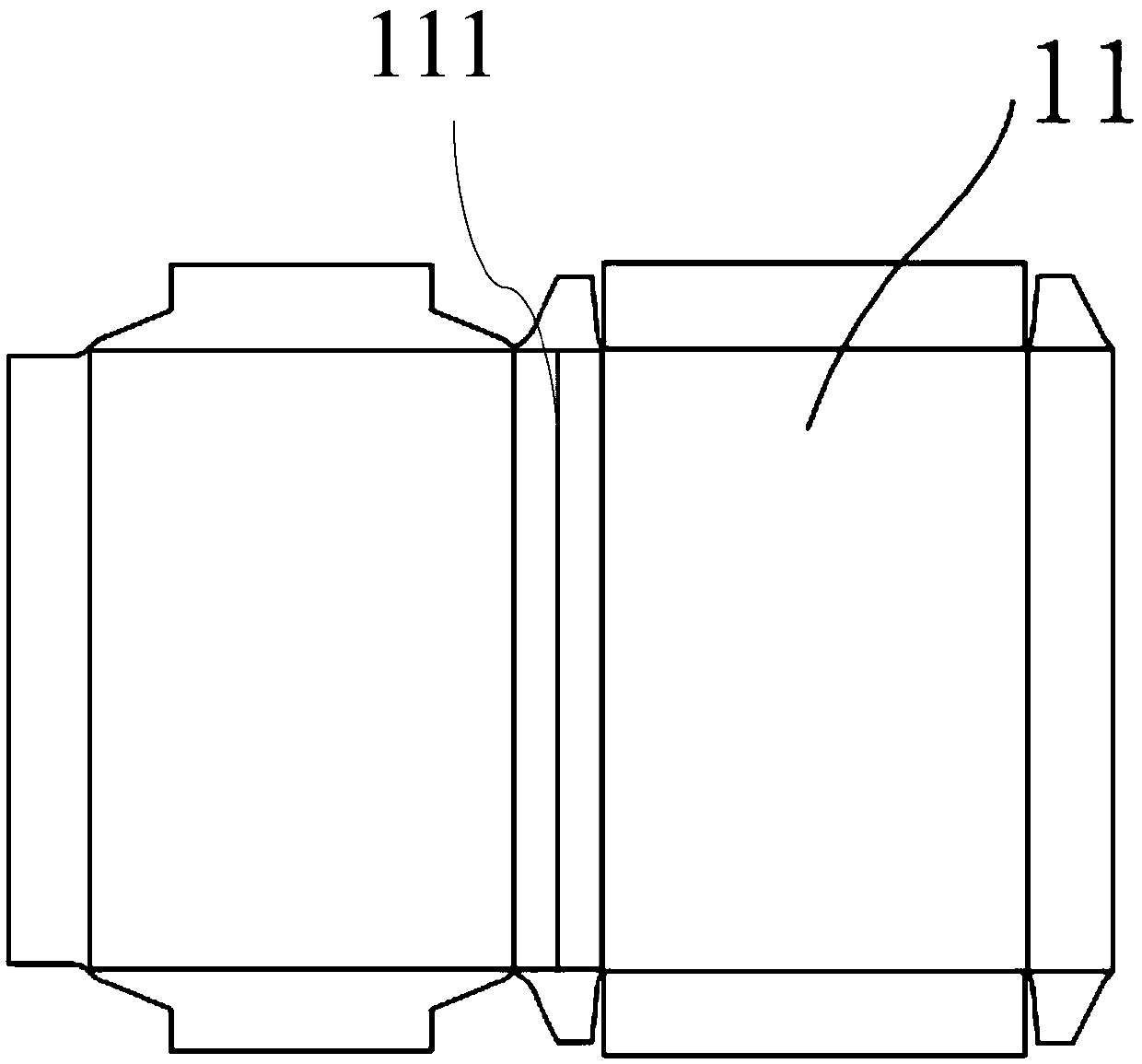 Processing method for manual side flipping hard cigarette box