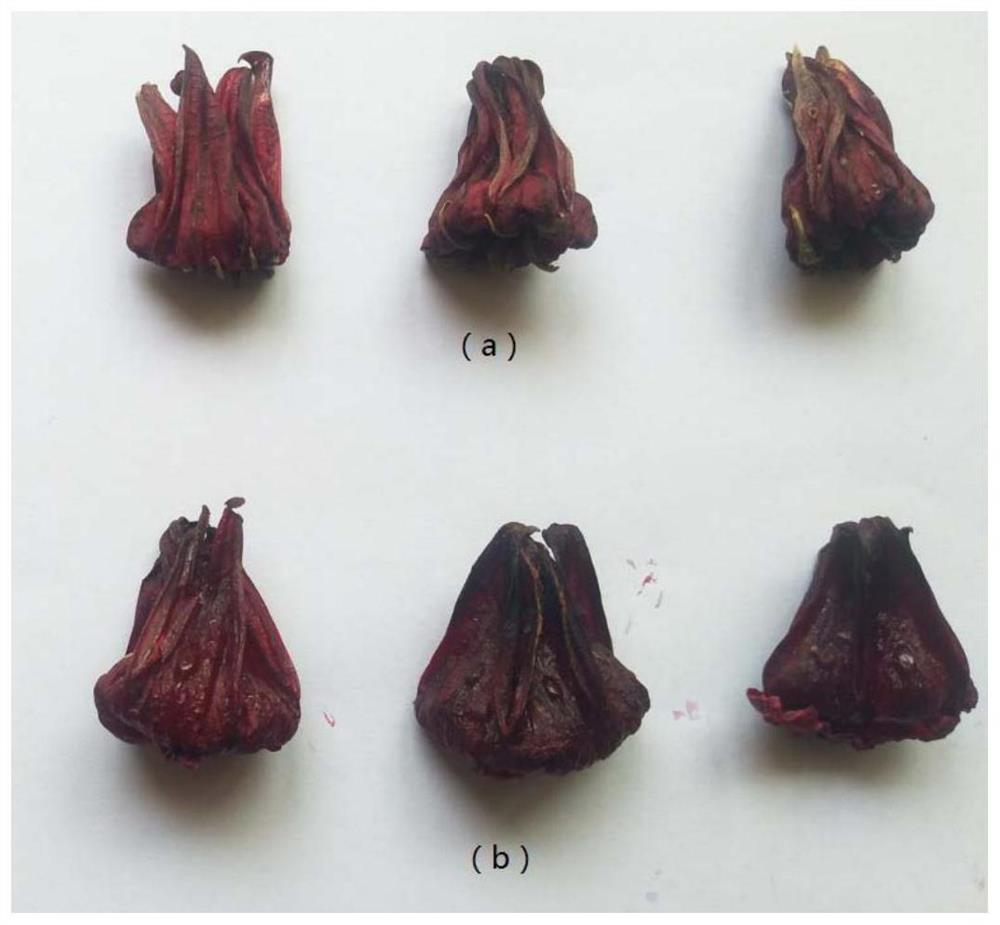 A kind of preservation method of roselle