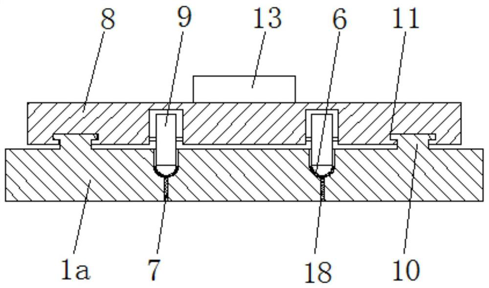 A kind of anti-mistake jig for pure tone measuring pole of loudspeaker