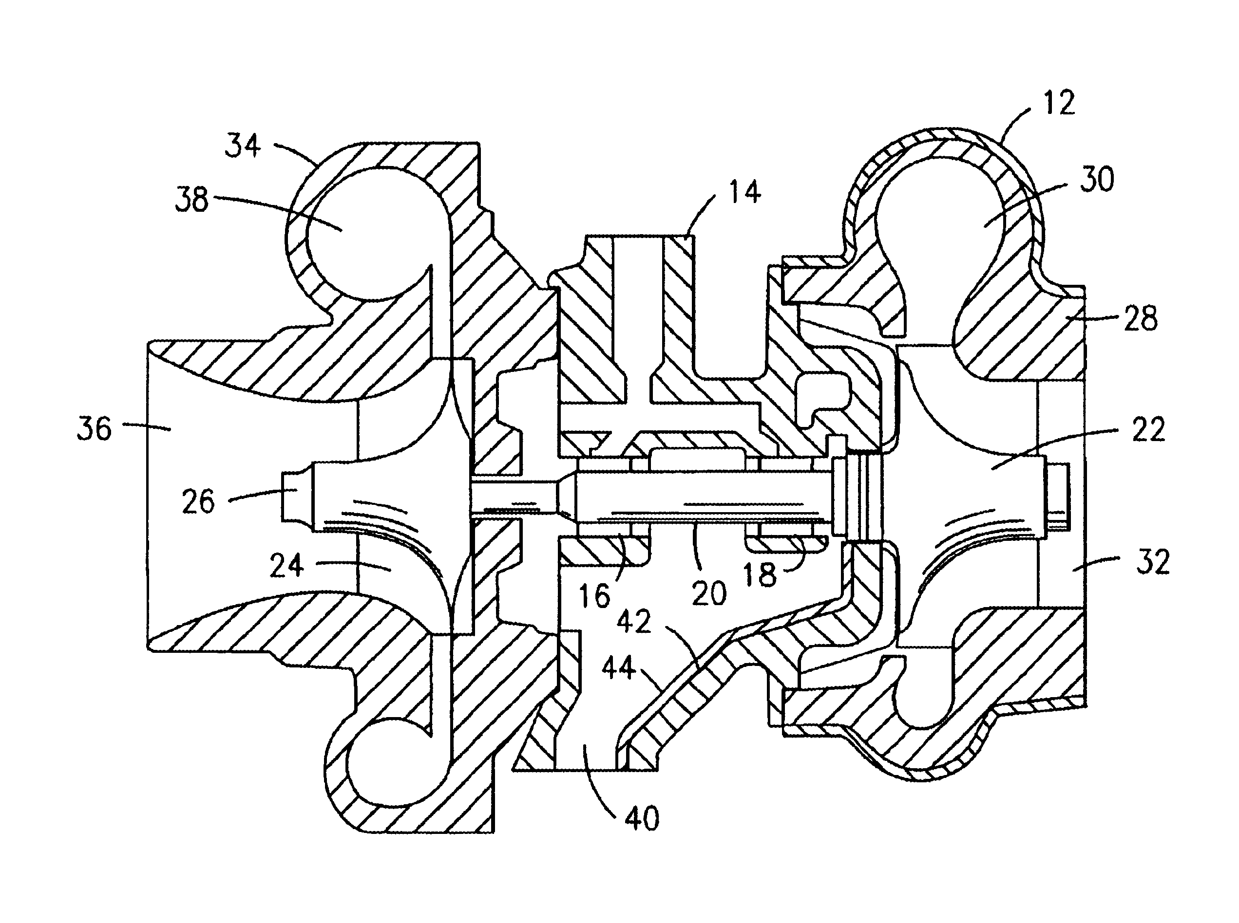 Turbocharger with reduced coking