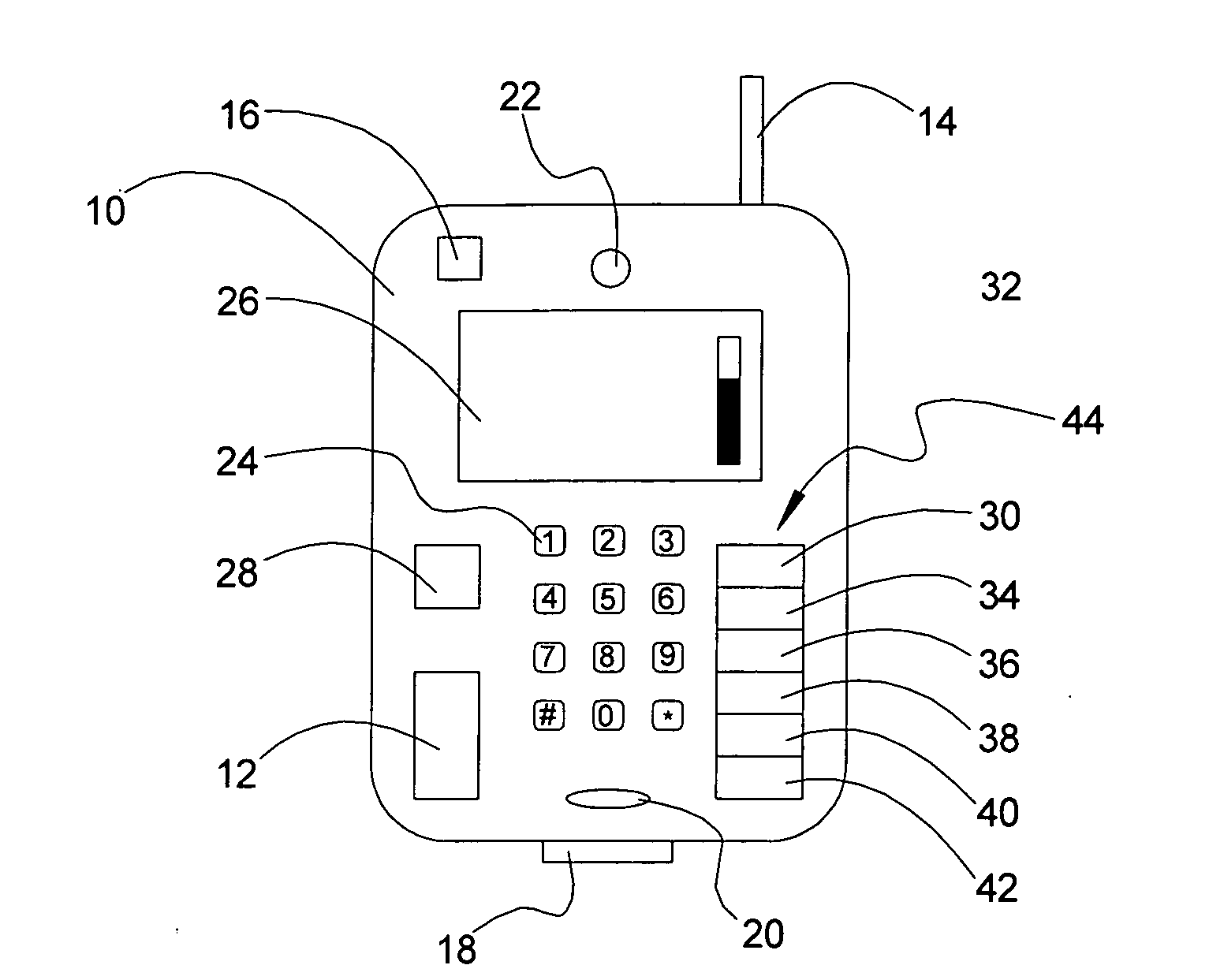 Battery charge status indicator for user terminal device