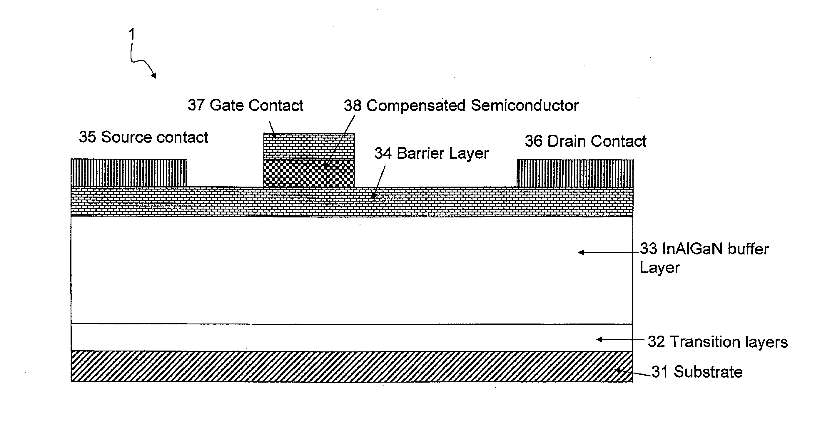 Compensated gate misfet and method for fabricating the same