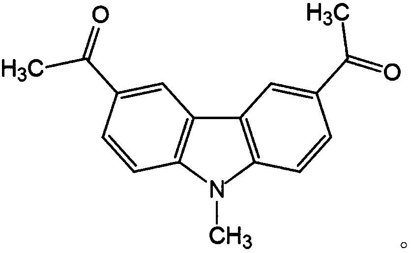 Applications of 9-methyl-3,6-diacetylcarbazole in treating or preventing respiratory inflammatory diseases