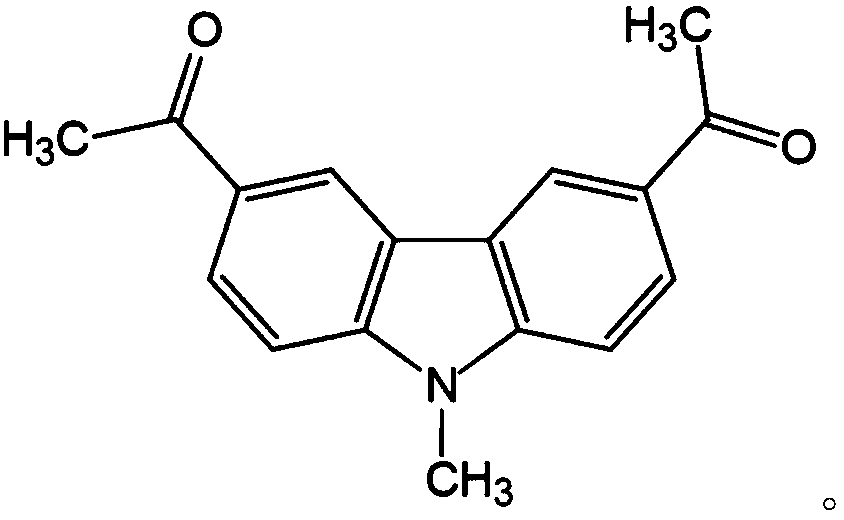 Applications of 9-methyl-3,6-diacetylcarbazole in treating or preventing respiratory inflammatory diseases