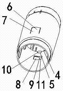 LED lamp provided with rotary switch and capable of conveniently mounting and dismounting lamp tube choke plug