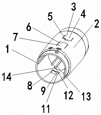 LED lamp provided with rotary switch and capable of conveniently mounting and dismounting lamp tube choke plug