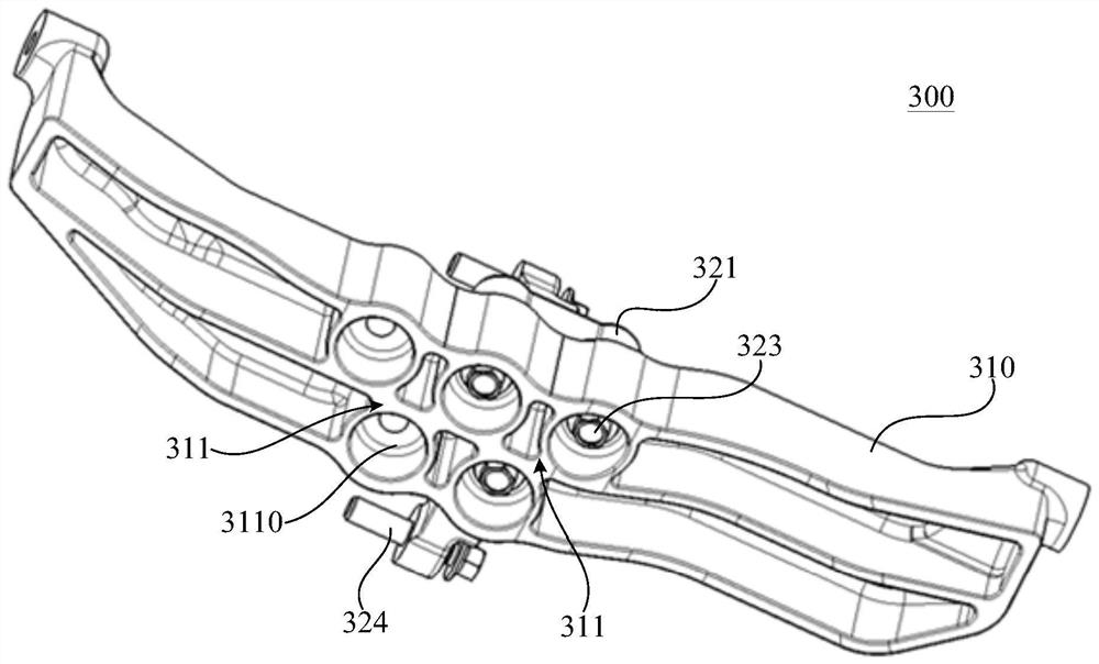 Rear cross beam assembly of motor suspension system, auxiliary frame assembly and new energy automobile