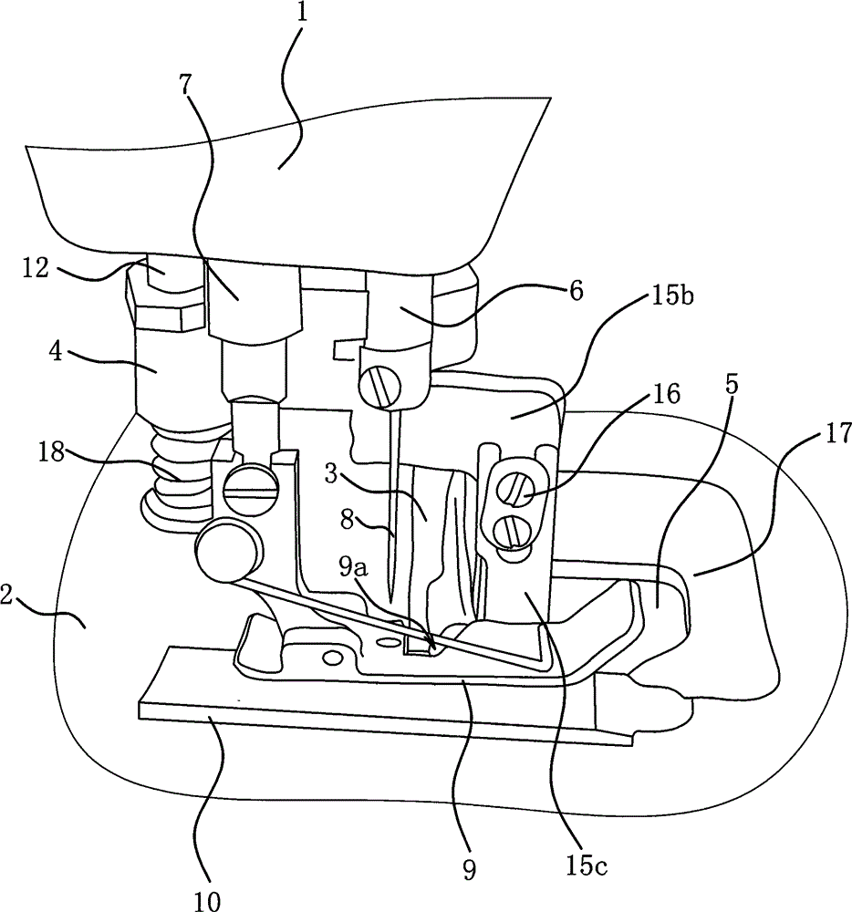 Edge cutting, edge binding and sewing three-in-one sewing machine