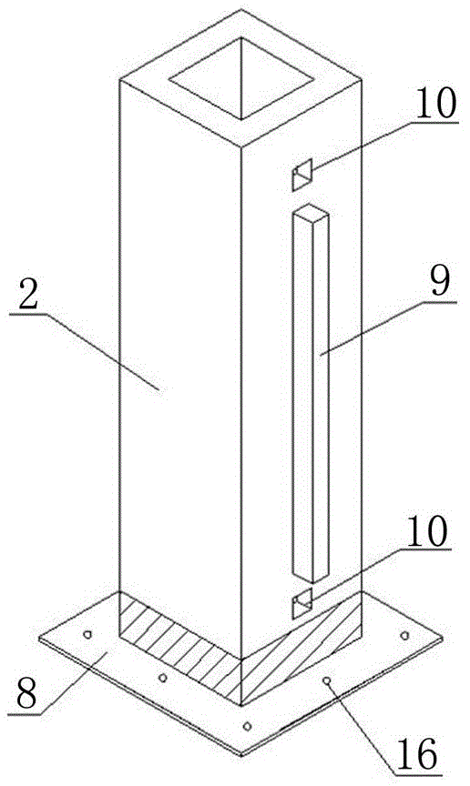 Prefabricated part combined enclosing wall and installing method thereof
