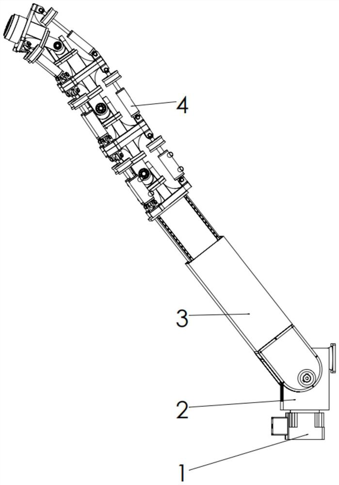 Hydraulic lightweight parallel mechanical arm