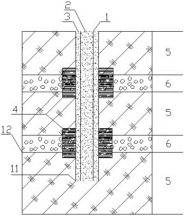 High-pressure circulation grouting minitype steel pipe pile and construction method thereof