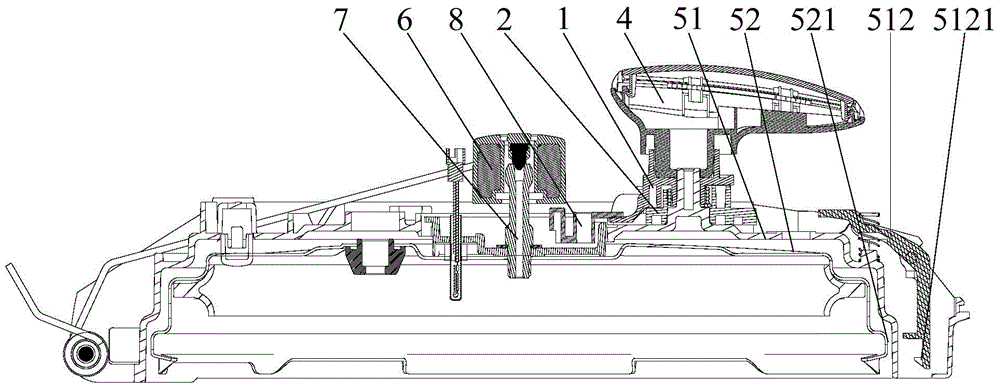 Cover opening device of electric pressure cooker and electric pressure cooker