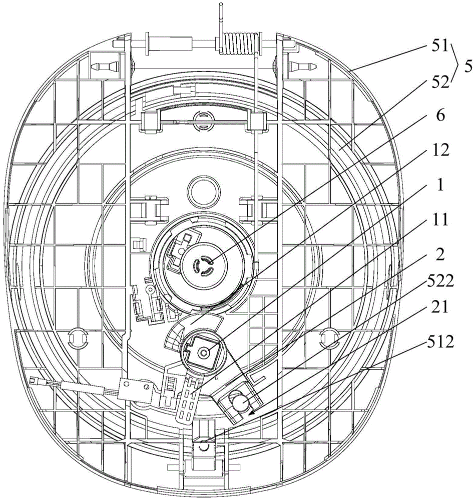 Cover opening device of electric pressure cooker and electric pressure cooker