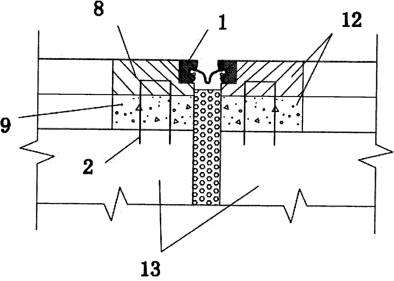 Bridge expansion joint structure and construction technology thereof