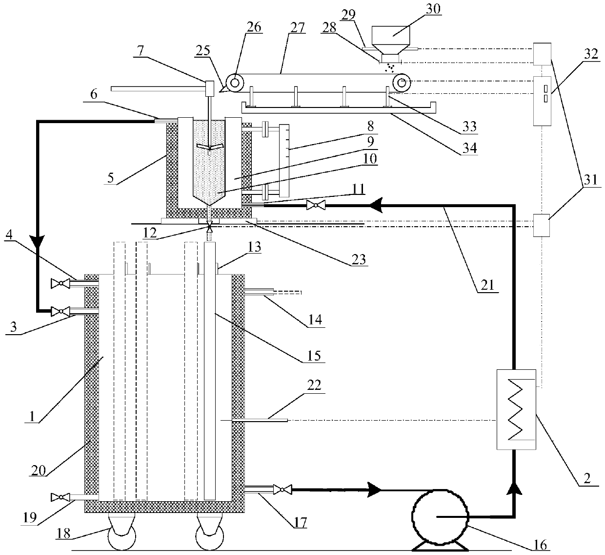 An Automatically Controlled Mixed Phase Change Material Melting and Filling Device