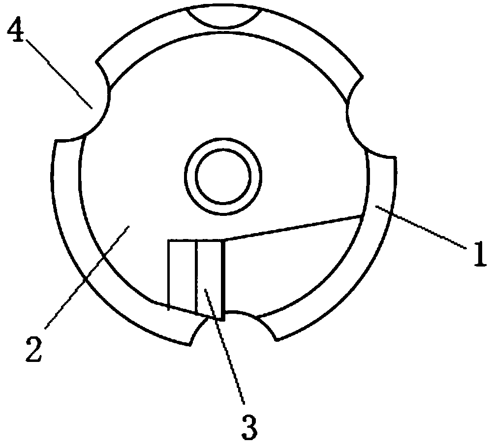 Taper connecting knife handle