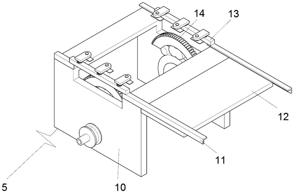 A conveying device for rubber mat production