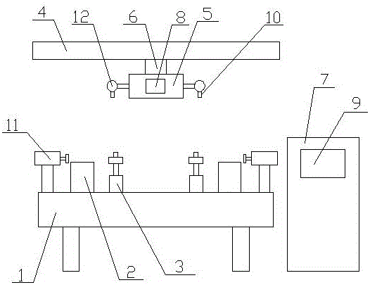 Size detection tool of automotive rear torsion beam assembly