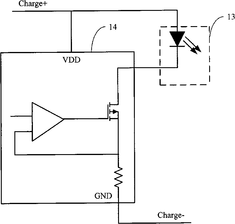 LED control circuit and LED device