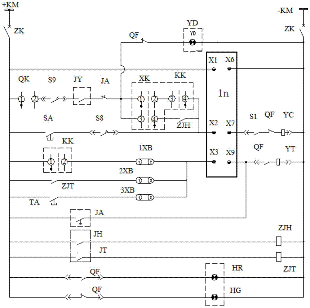 A 10kv motor switch control circuit