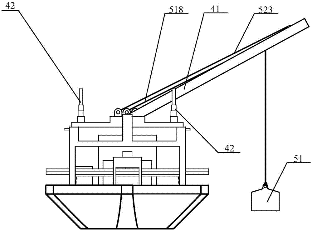 Double-degree-of-freedom sand blasting treatment device for submarine suspended pipeline