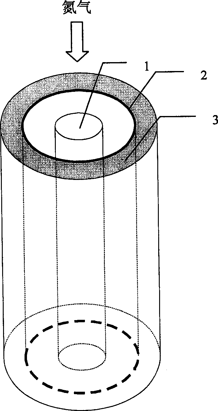 Semiconductor film inner packing layer enlarging optical fiber and its premade rod manufacturing method
