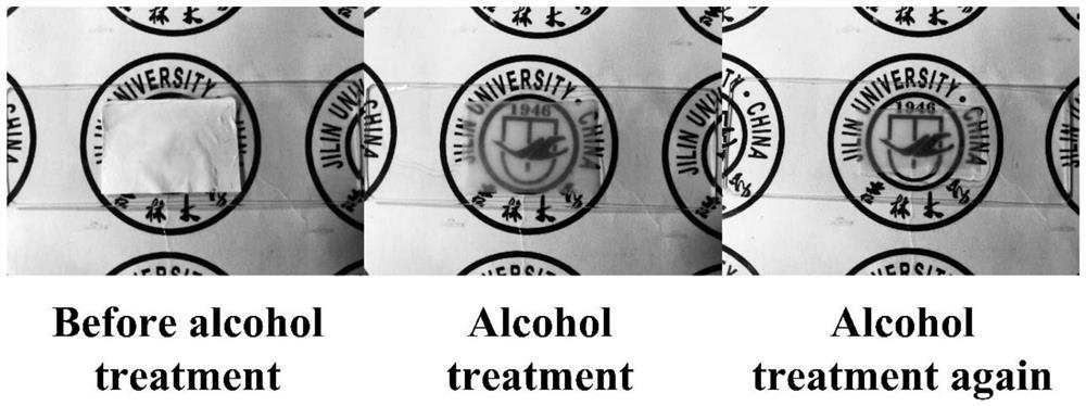 Preparation method of low-refractive index nanofiber membrane for alcohol detection