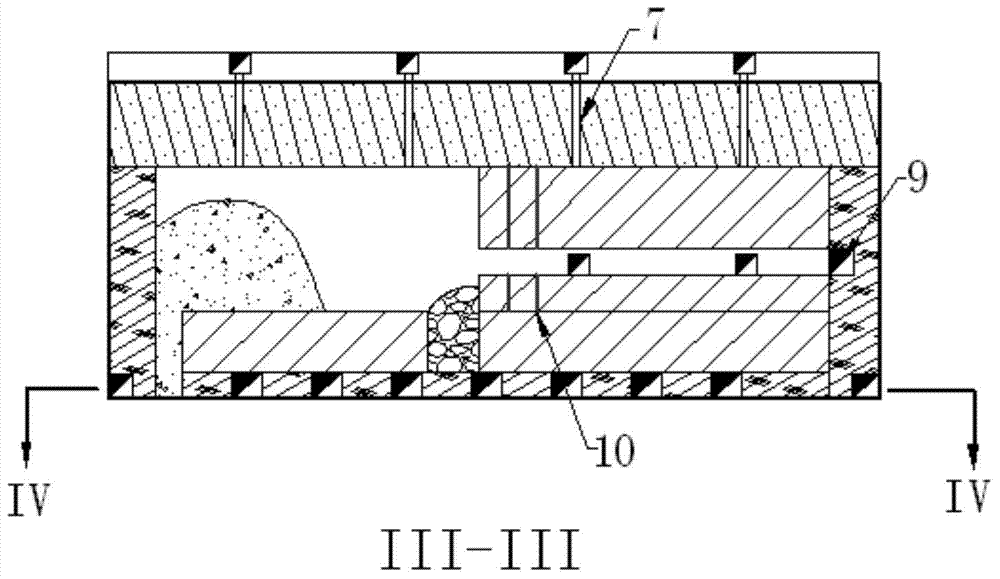 Subsection-studding all-open-stoping backfilling collaborative mining method