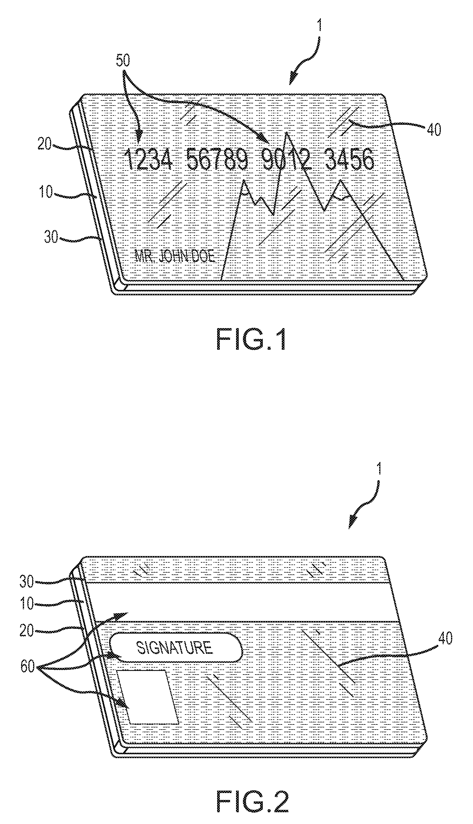 Multi-metal layered card