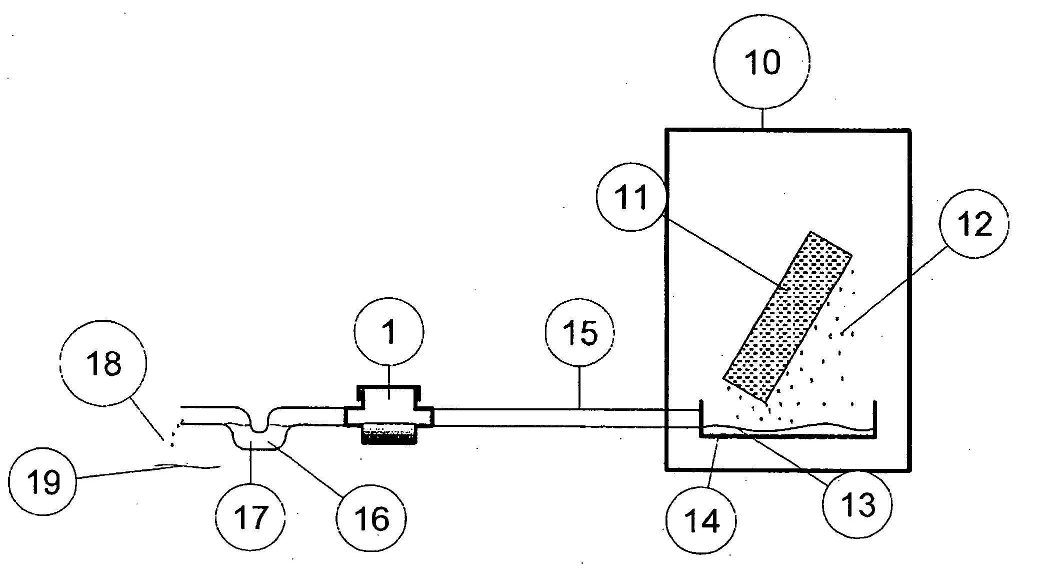Method and apparatus for preventing drain line clogging over an extended time using liquid or solid biocides