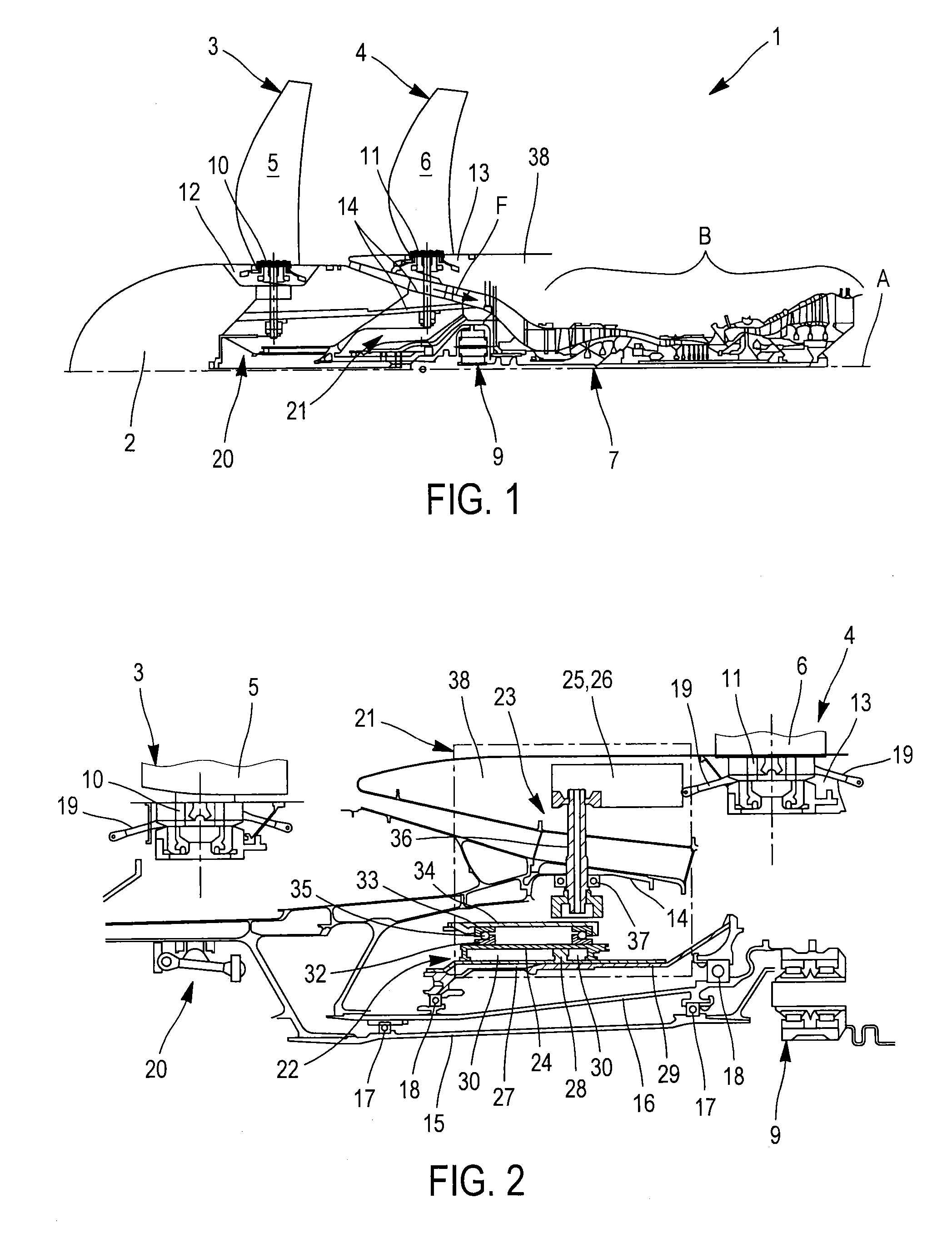System for changing the pitch of the blades of a propeller