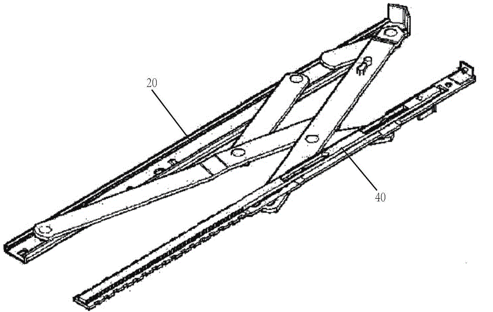 Flat-opening suspension window