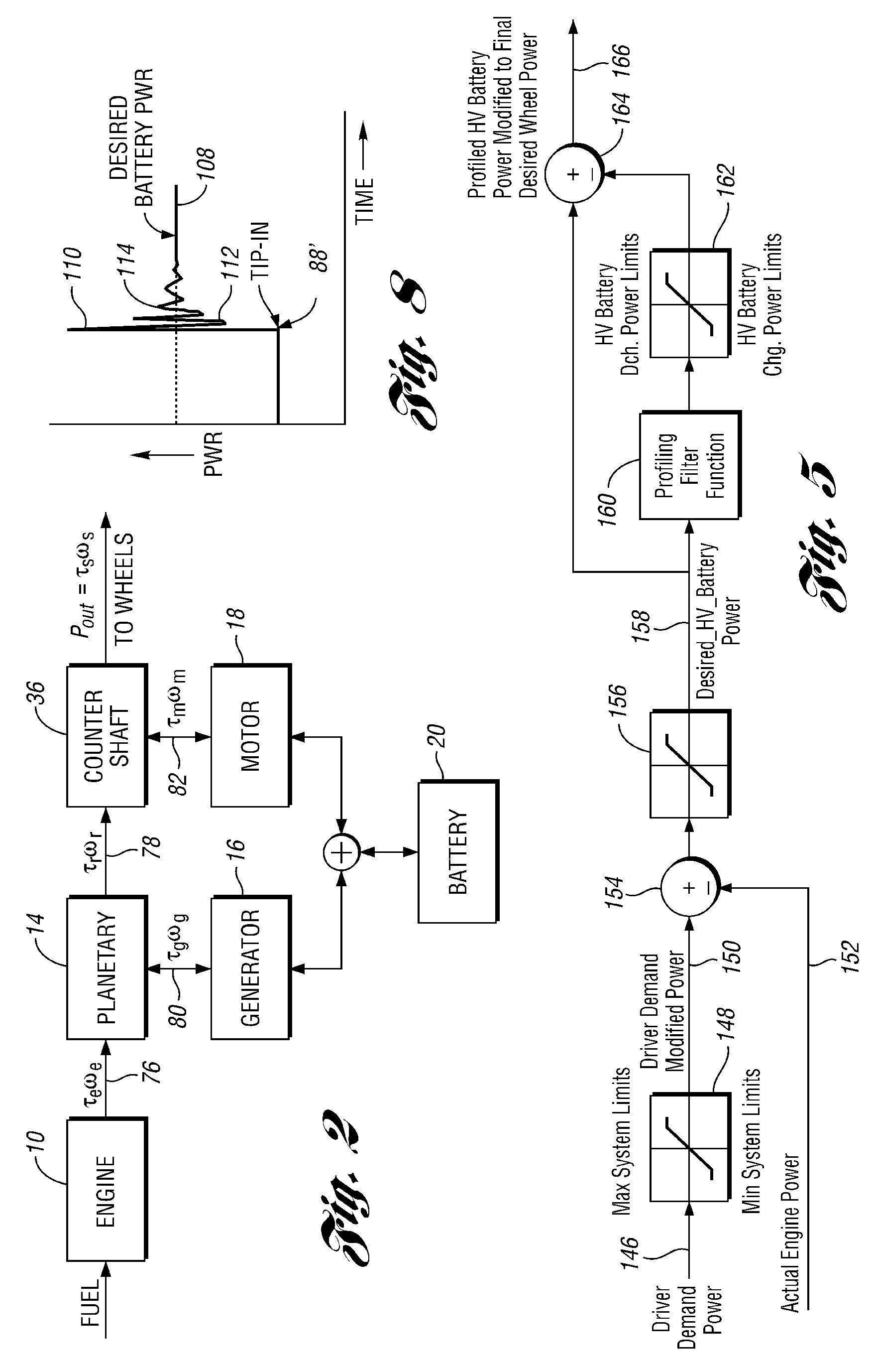 Method and system for determining final desired wheel power in a hybrid electric vehicle powertrain