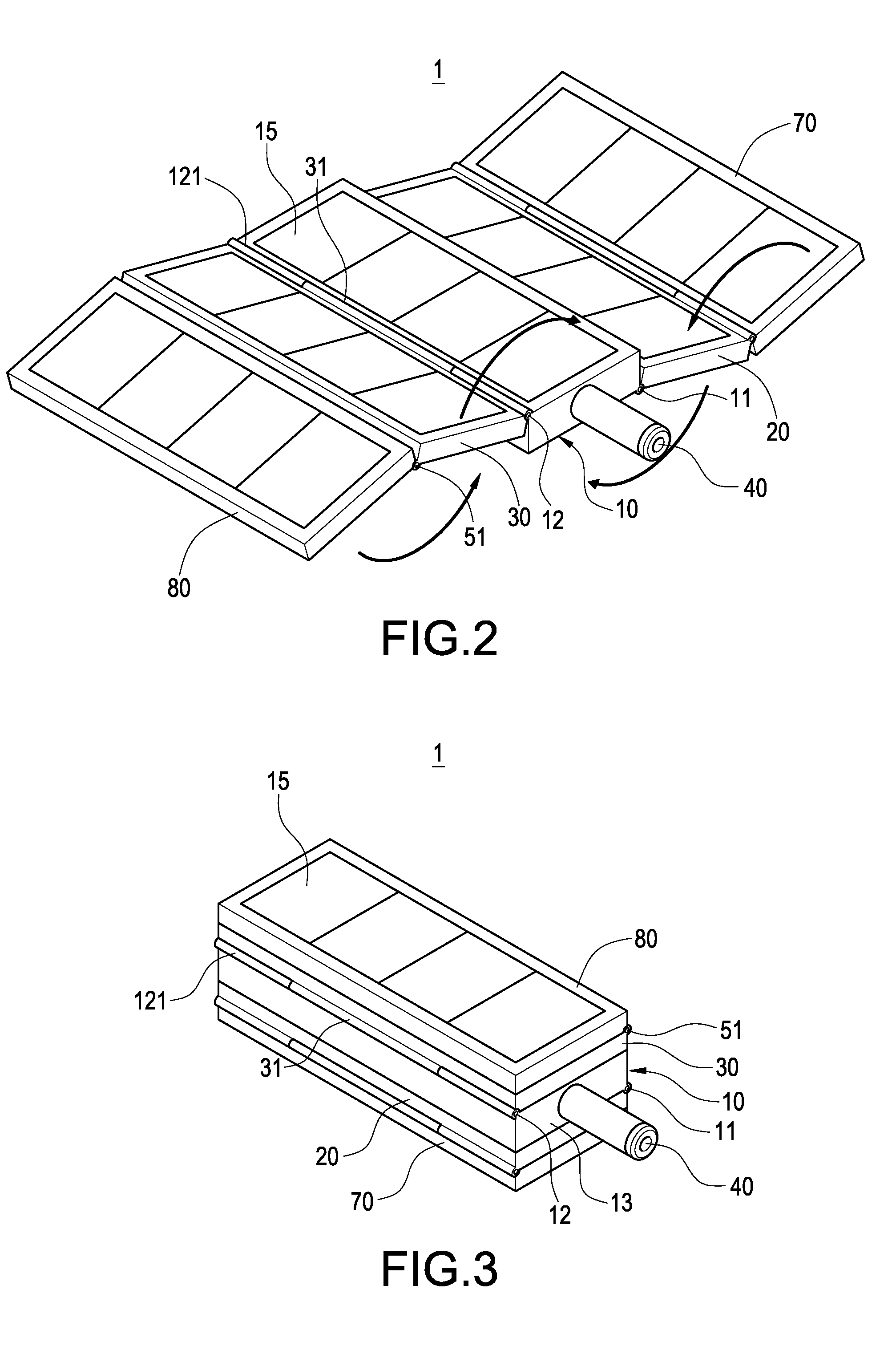 Multi-stage folding portable solar charging apparatus