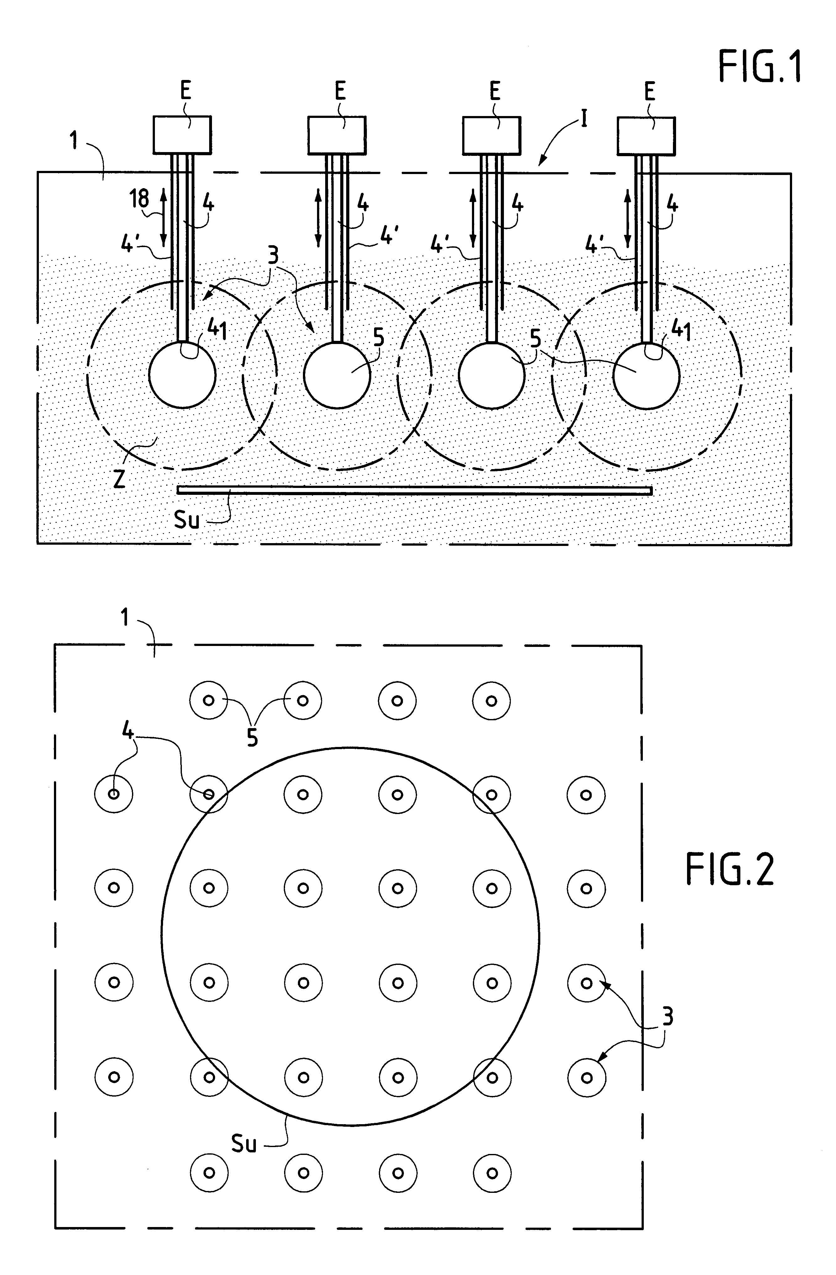 Method of producing individual plasmas in order to create a uniform plasma for a work surface, and apparatus for producing such a plasma