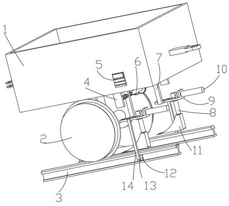 An automatic stop device for equipment trains in fully mechanized mining transportation lanes in coal mines