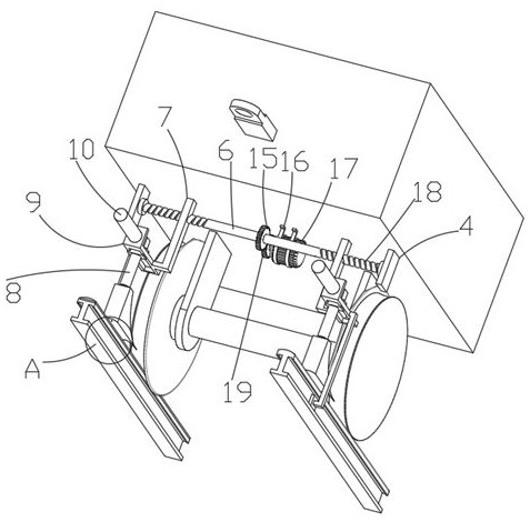 An automatic stop device for equipment trains in fully mechanized mining transportation lanes in coal mines