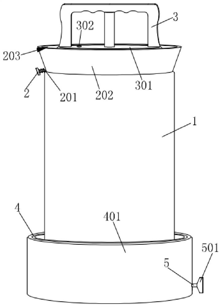 A storage device for garlic pickling with pickling liquid