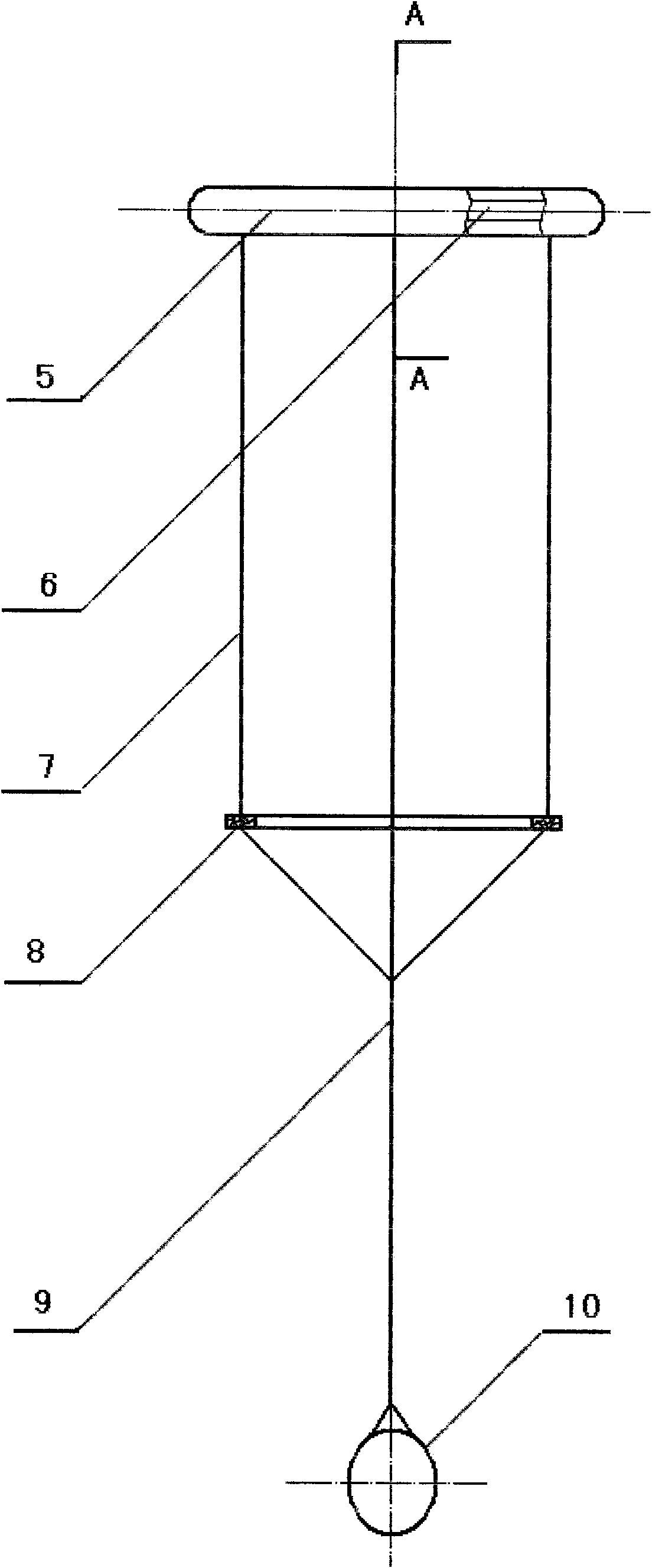 Tide and wave type device for automatically washing net cage under water