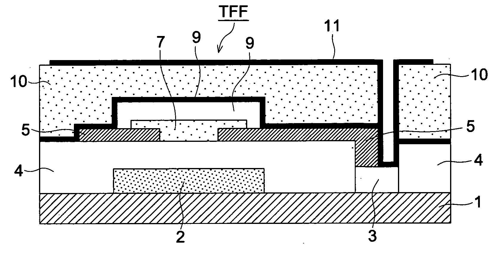 Organic thin film transistor and organic thin film transistor manufacturing process