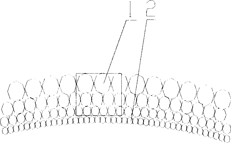 Porous non layer boundary gradient metal film pipe and its preparation method