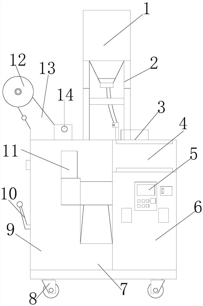 A double bagged tea packaging machine