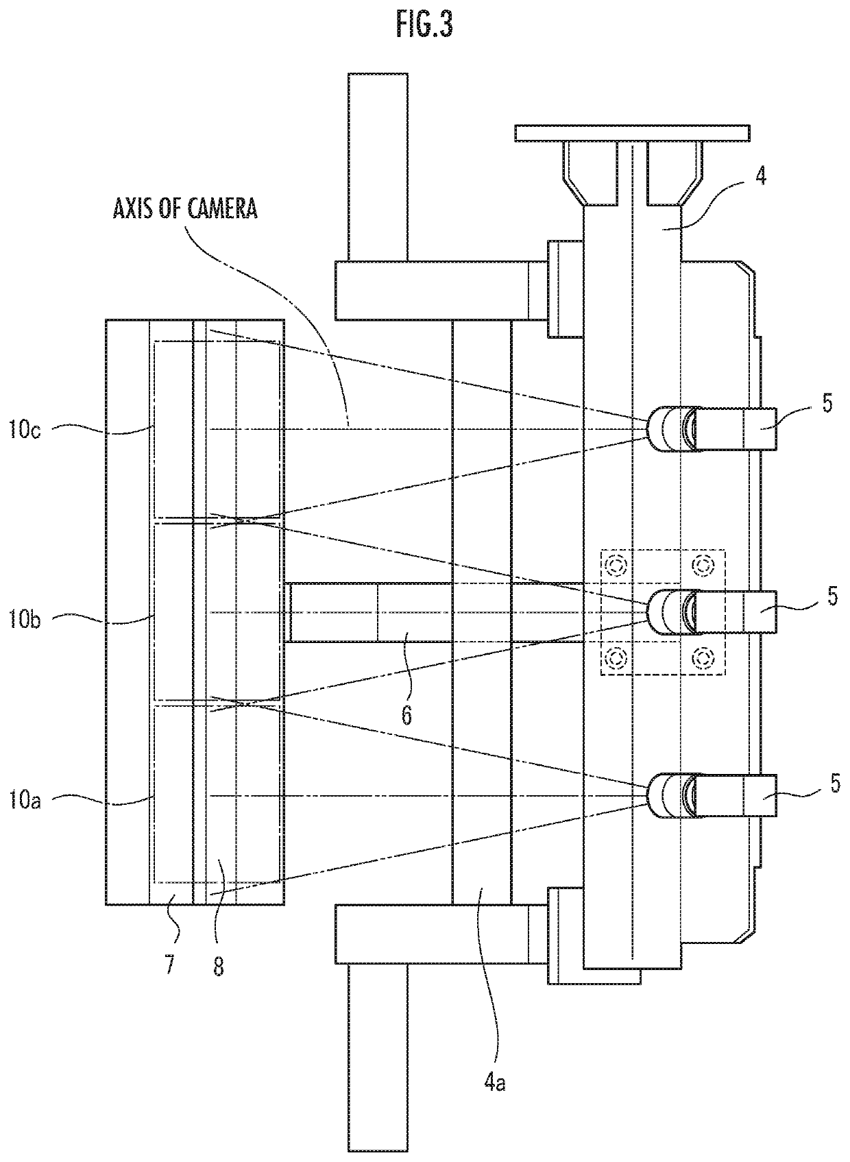 Camera focus adjustment jig and camera focus adjustment method