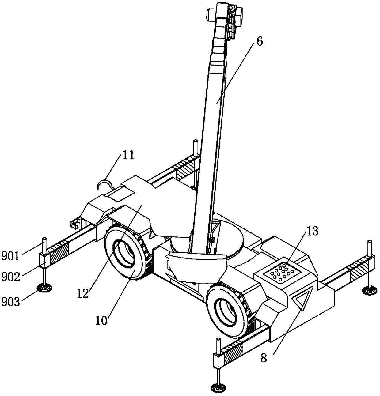 Dual-purpose lighting device suitable for outdoor engineering