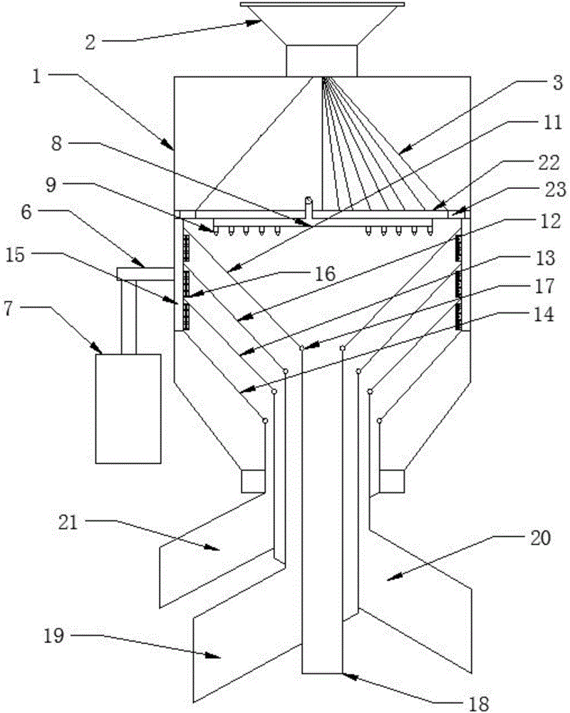 Manufacturing method of automatic efficient multi-level sand washing and screening equipment