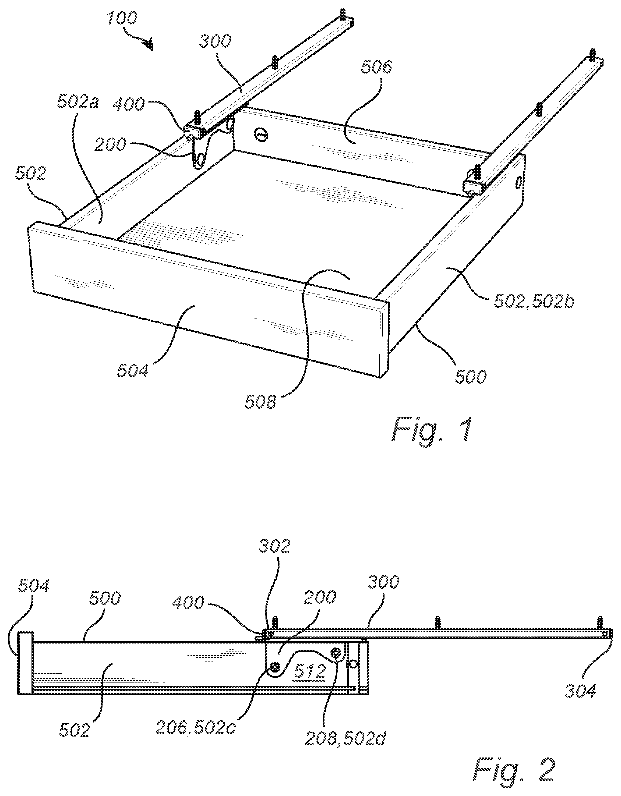 A drawer sliding system