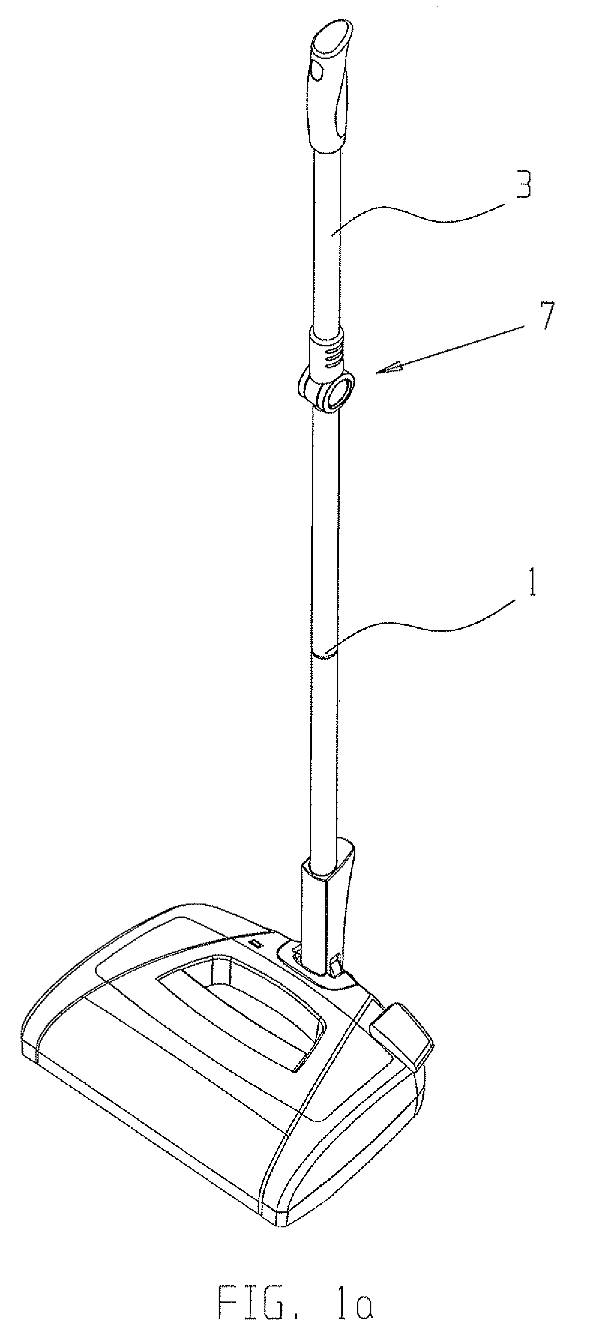 Floor cleaning apparatus with elongate handle and handle extension
